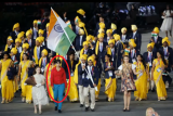 A mystery woman in red was part of the Indian contingent in London 2012 opening ceremony 