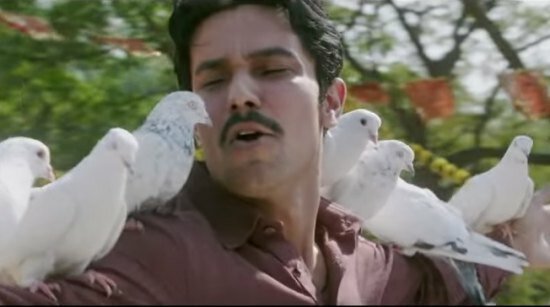 Randeep Hooda as Sarabjit in the film Sarbjit displaying his love for pigeons