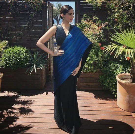 Sonam Kapoor gives saree a makeover fit for Cannes red carpet and scores with fashion critics