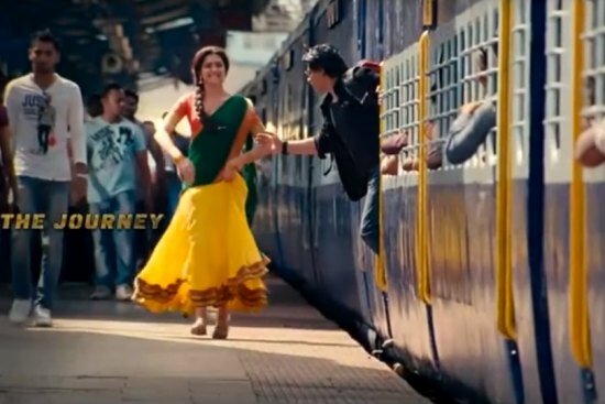 The iconic DDLJ train sequence recreated in Chennai Express with SRK-Deepika